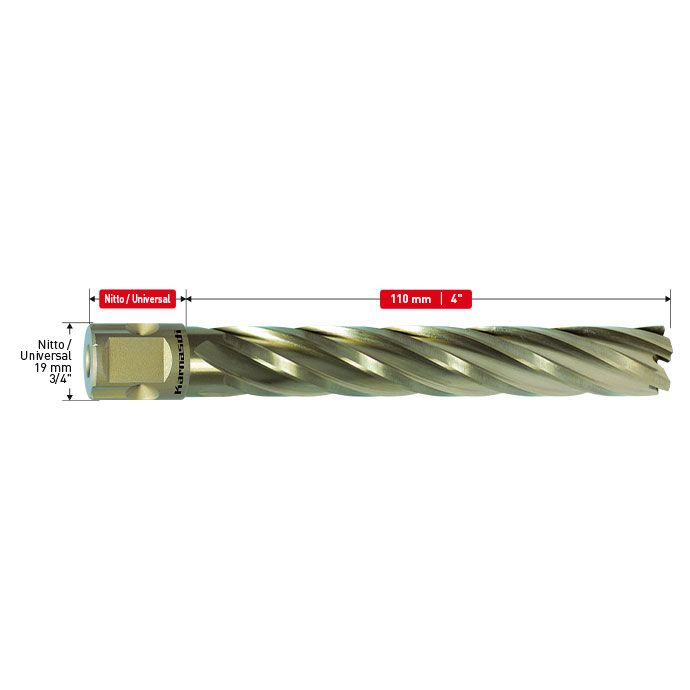 Сверло корончатое Karnasch GOLD-LINE 45x110 арт. 20.1280N-45 - изображение 2